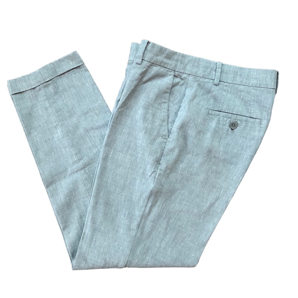 The White Company Linen Blend Grey Trousers Size 6